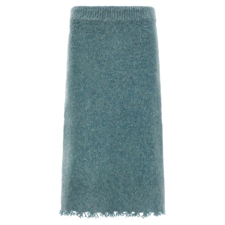 Wool knit skirt