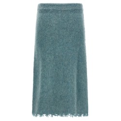 Wool knit skirt