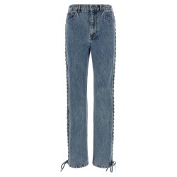 'Laced Straight Leg' jeans