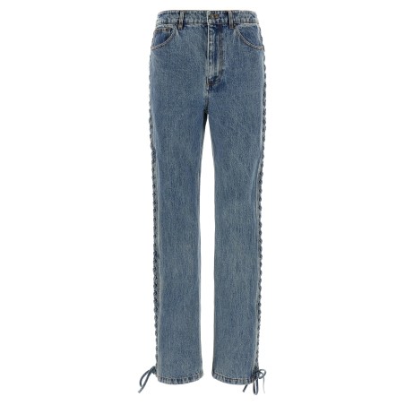 'Laced Straight Leg' jeans