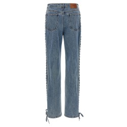 'Laced Straight Leg' jeans