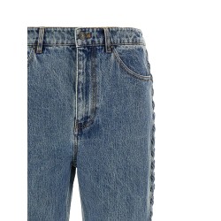 'Laced Straight Leg' jeans