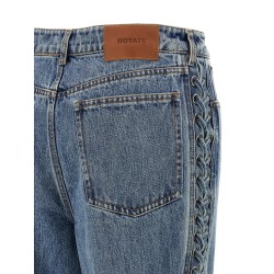 'Laced Straight Leg' jeans
