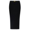 Ribbed knit skirt