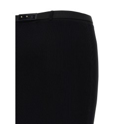 Ribbed knit skirt