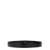 Reversible crocodile leather belt