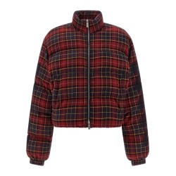 'Check Flan Arrow Spray' down jacket