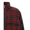 'Check Flan Arrow Spray' down jacket