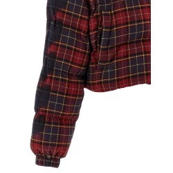 'Check Flan Arrow Spray' down jacket