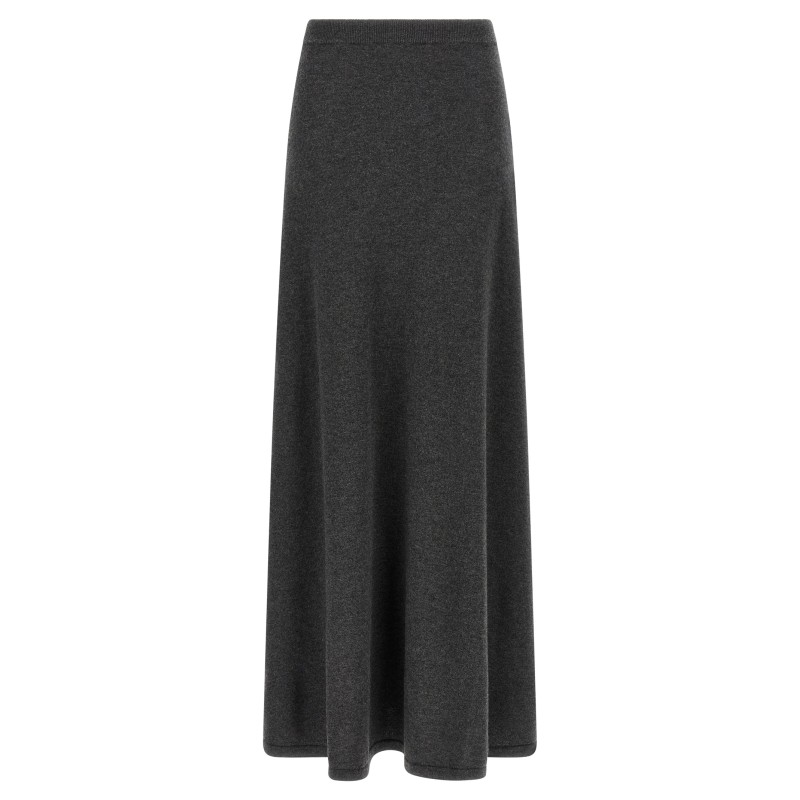 Maxi wool skirt