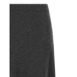 Maxi wool skirt