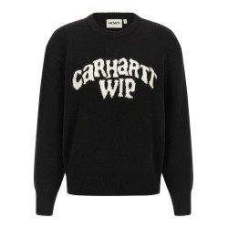 Logo intarsia sweater