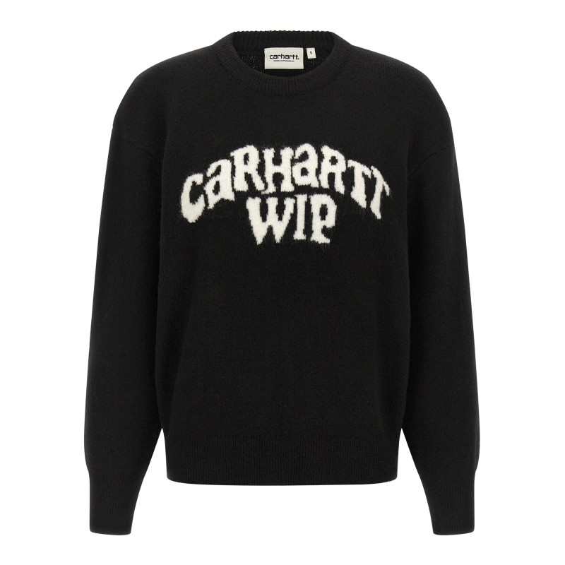 Logo intarsia sweater