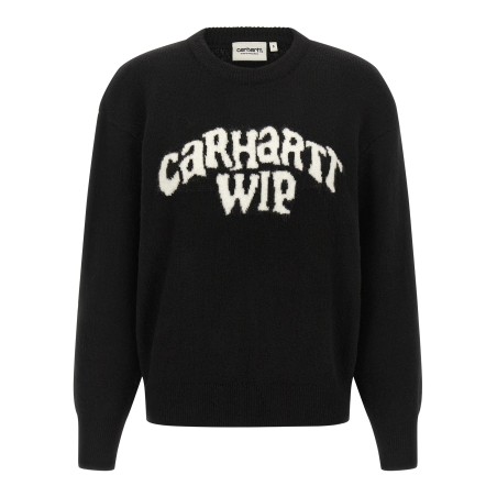 Logo intarsia sweater