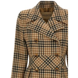 Valentino Garavani Houndstooth Wool coat