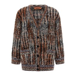 Bouclé wool cardigan