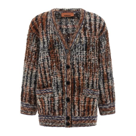 Bouclé wool cardigan