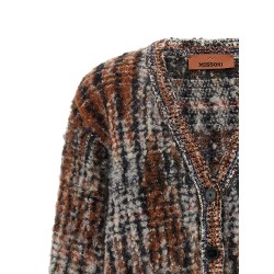 Bouclé wool cardigan