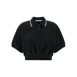 Intarsia collar polo shirt