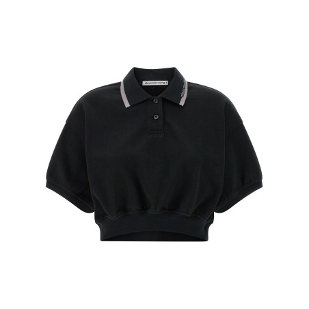Intarsia collar polo shirt