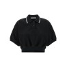 Intarsia collar polo shirt