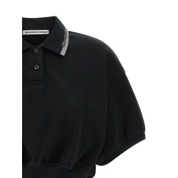 Intarsia collar polo shirt