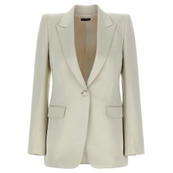 Duchesse single-breasted blazer