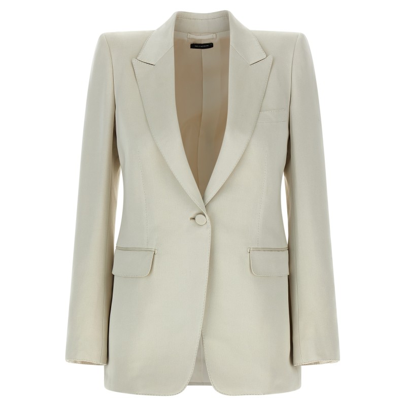 Duchesse single-breasted blazer