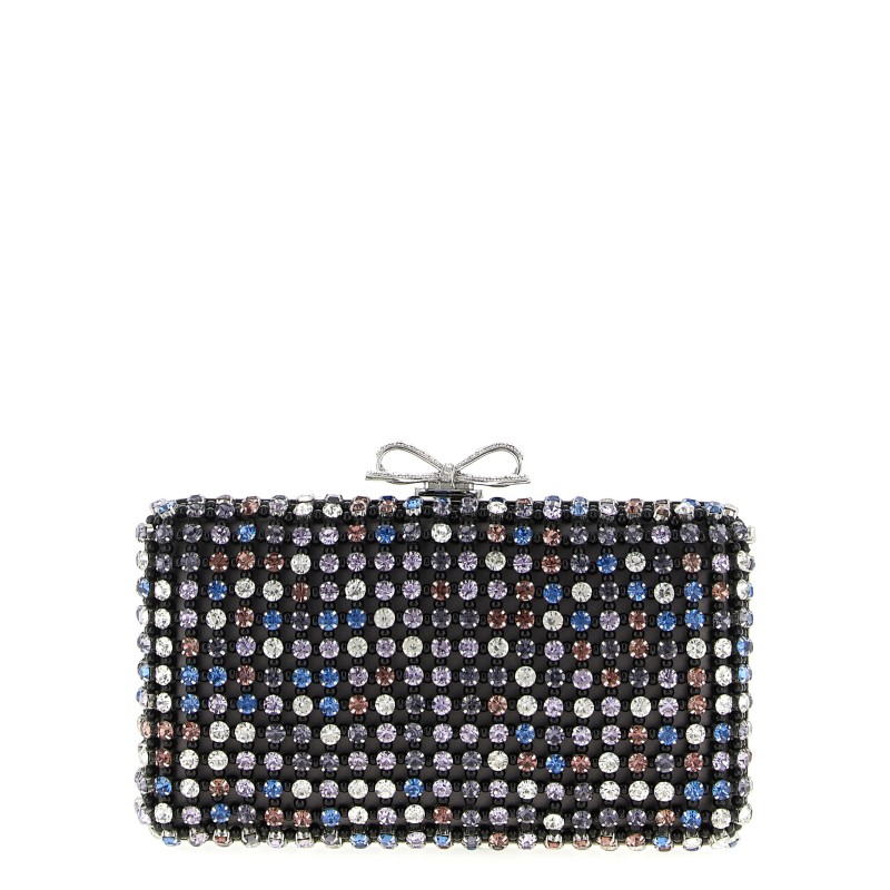 'Multi Crystal Chainmail' clutch