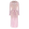 'Pink Pleated Georgette Midi' dresses