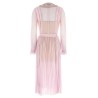 'Pink Pleated Georgette Midi' dresses