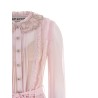 'Pink Pleated Georgette Midi' dresses