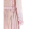 'Pink Pleated Georgette Midi' dresses