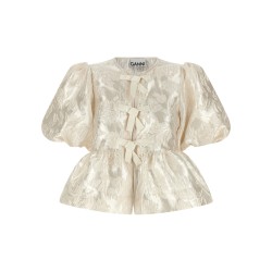 'Satin Peplum' blouse
