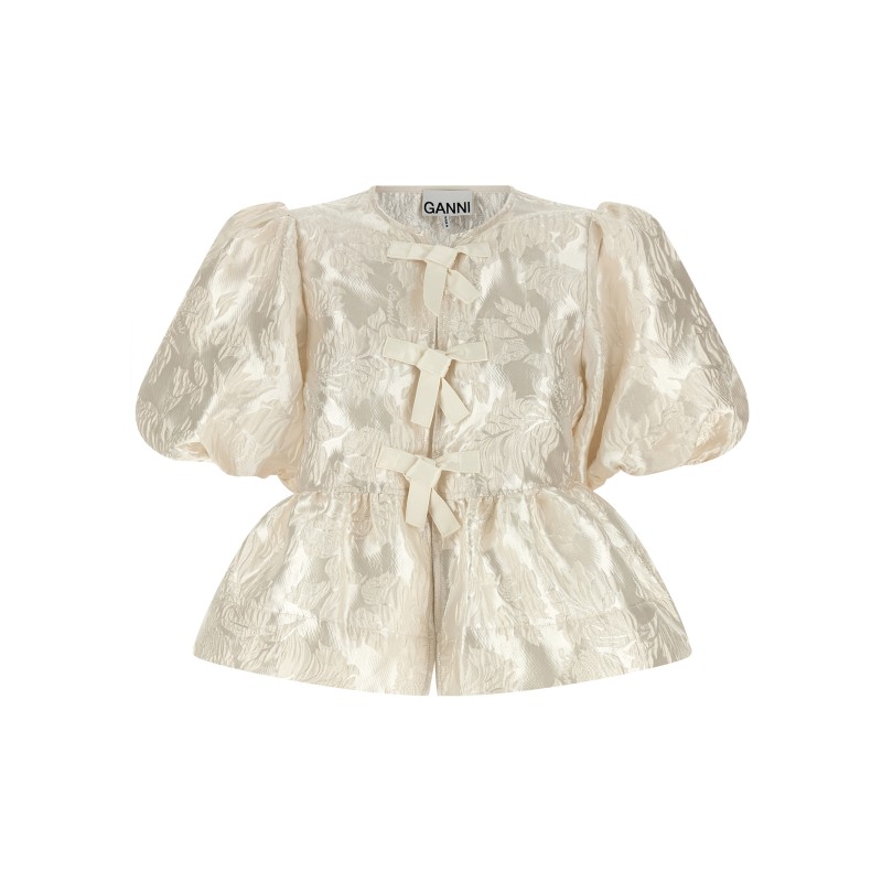 'Satin Peplum' blouse