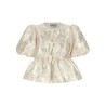 'Satin Peplum' blouse