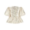 'Satin Peplum' blouse