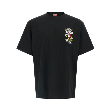'Wild Tiger embroidered' T-shirt