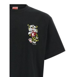 'Wild Tiger embroidered' T-shirt
