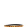 Logo buckle belt.