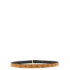 Logo buckle belt.