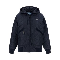 Quilted hooded jacket