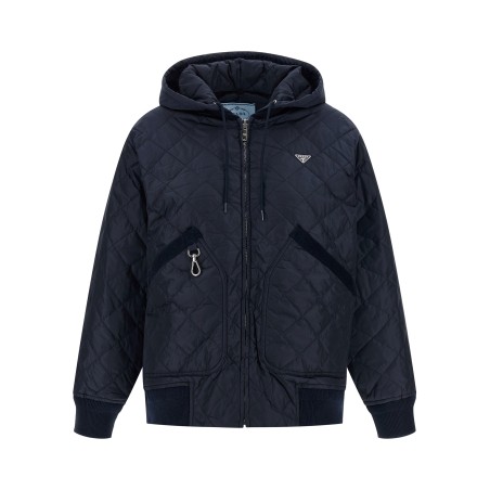 Quilted hooded jacket