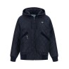 Quilted hooded jacket