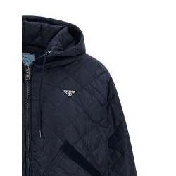 Quilted hooded jacket