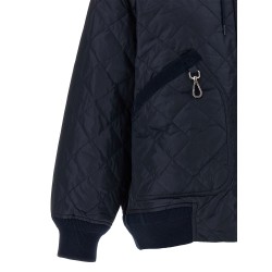 Quilted hooded jacket