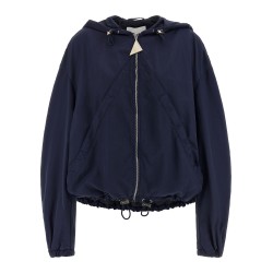 Hooded bomber jacket