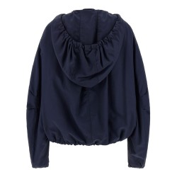 Hooded bomber jacket
