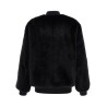 Eco-fur and Re-Nylon reversible bomber jacket