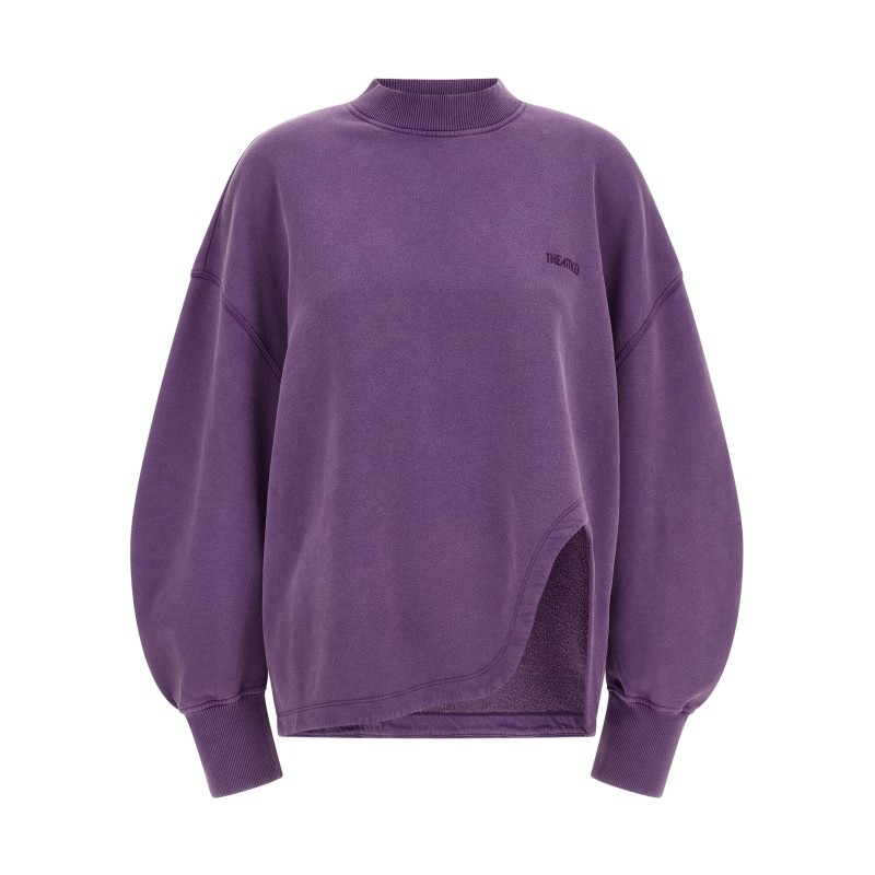 Shaped slit sweatshirt